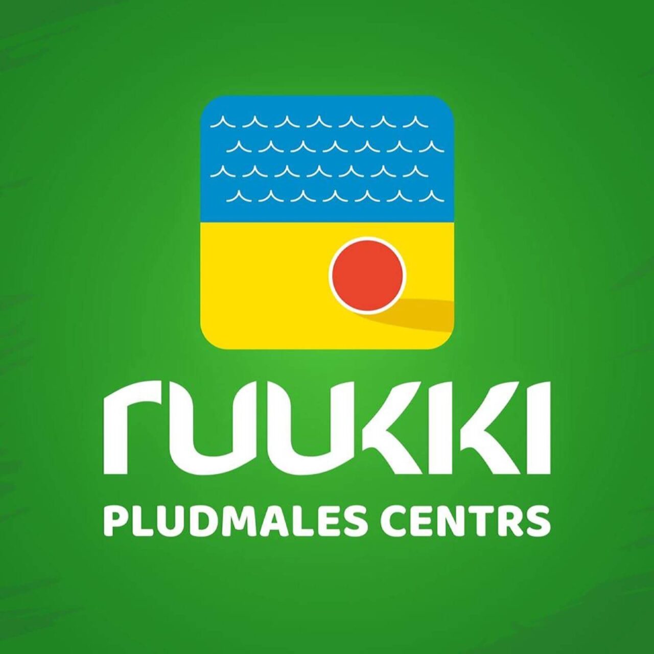 a green and yellow logo with the words ruki
